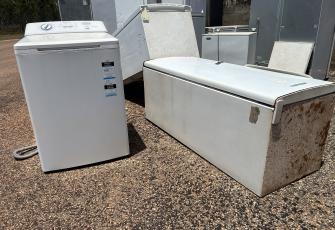 White goods dumped at Waste Management Facility