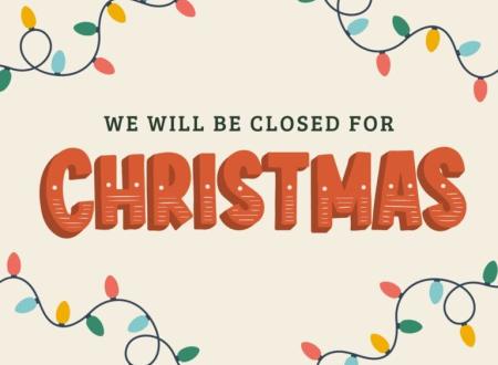 Closed for Christmas