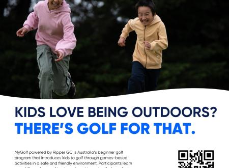 Junior Golf program poster - Jan 2026