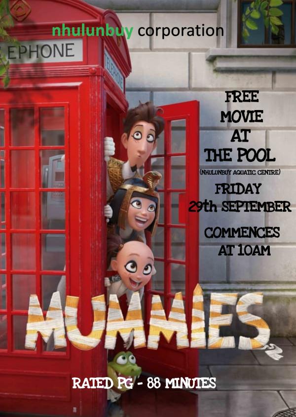 Mummies - pool movie day