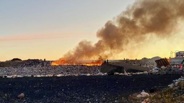 Lithium battery fire