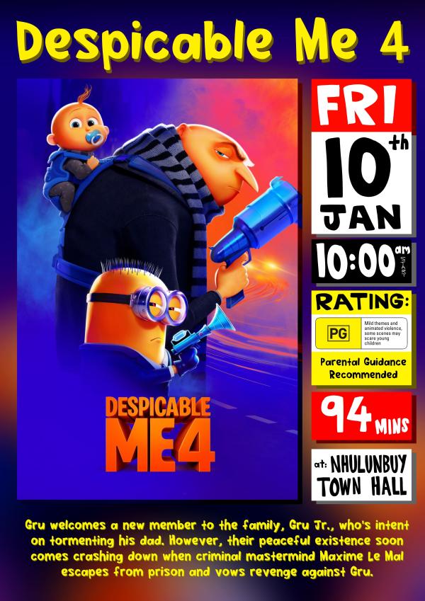 Despicable Me 4 poster