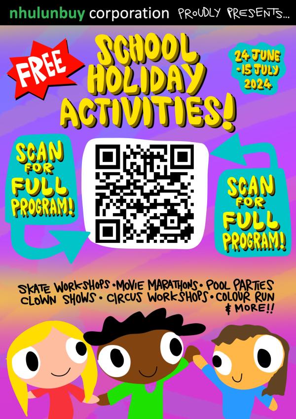 QR Code June-July School Holiday program 2024