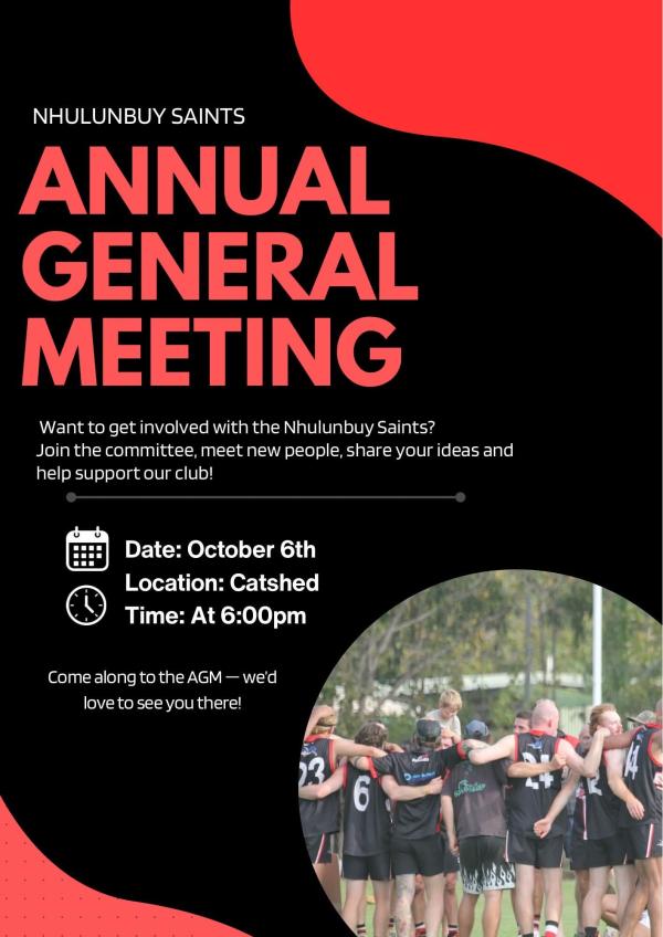 Saints - Annual General Meeting 2026