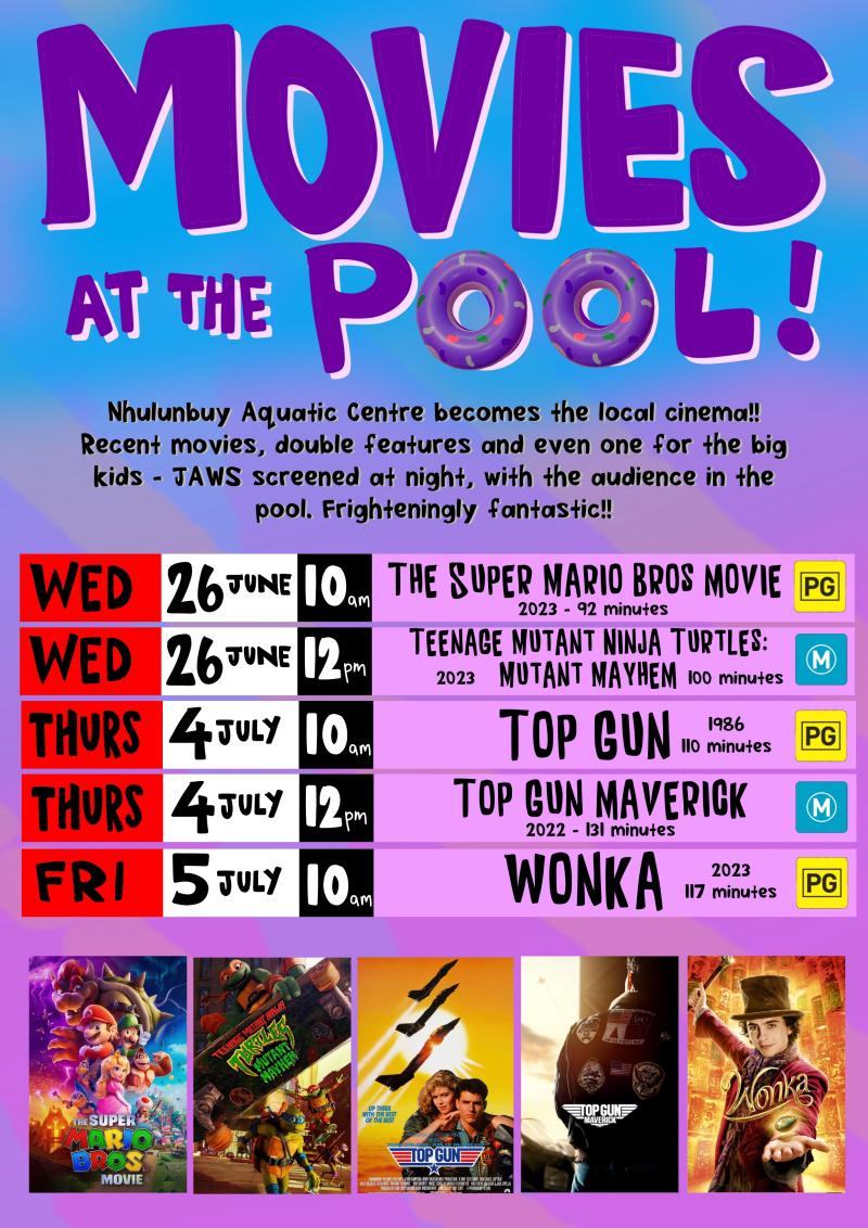 Movies at the Pool