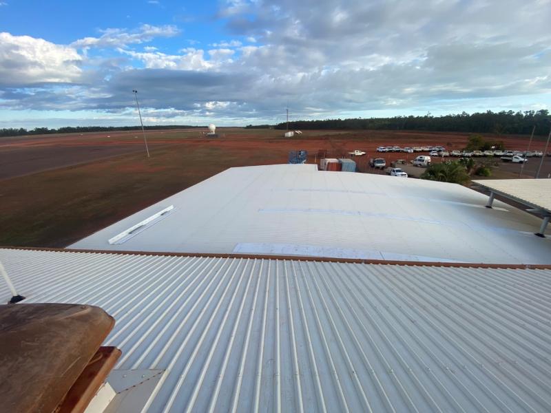 Stage 2 Works at Gove Airport finished, rooftop completed