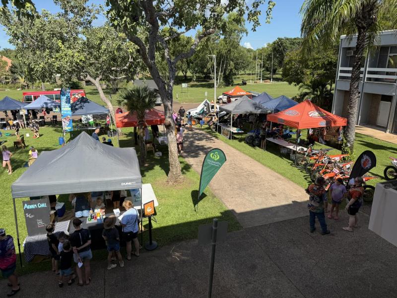Clubs Day outside stalls